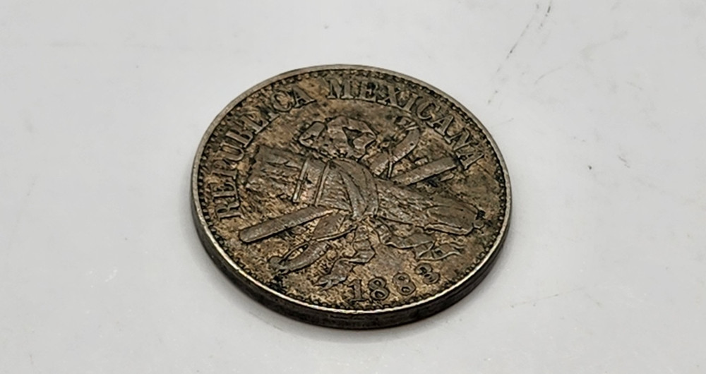 1883 Mexico 1 Centavo Coin - KM#392