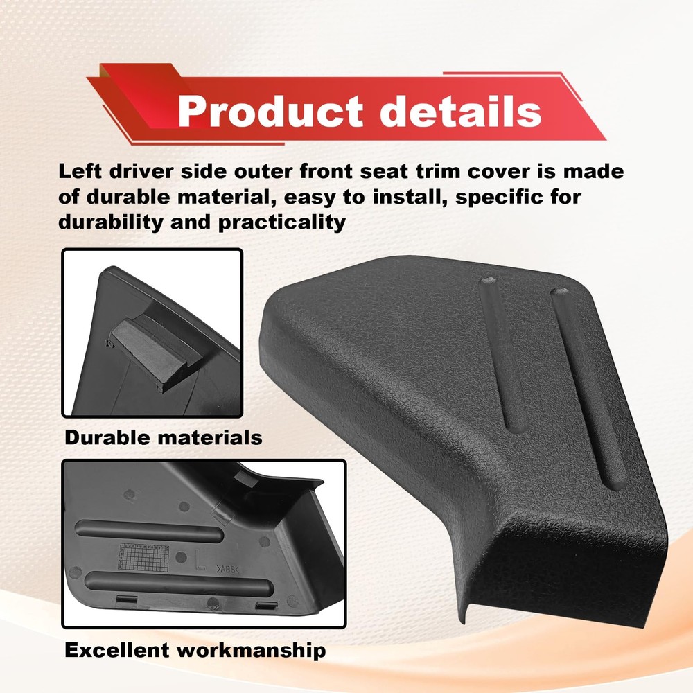 Pleoos Left Front Driver Seat Trim Cover Panel Compatible with 2009-2014...