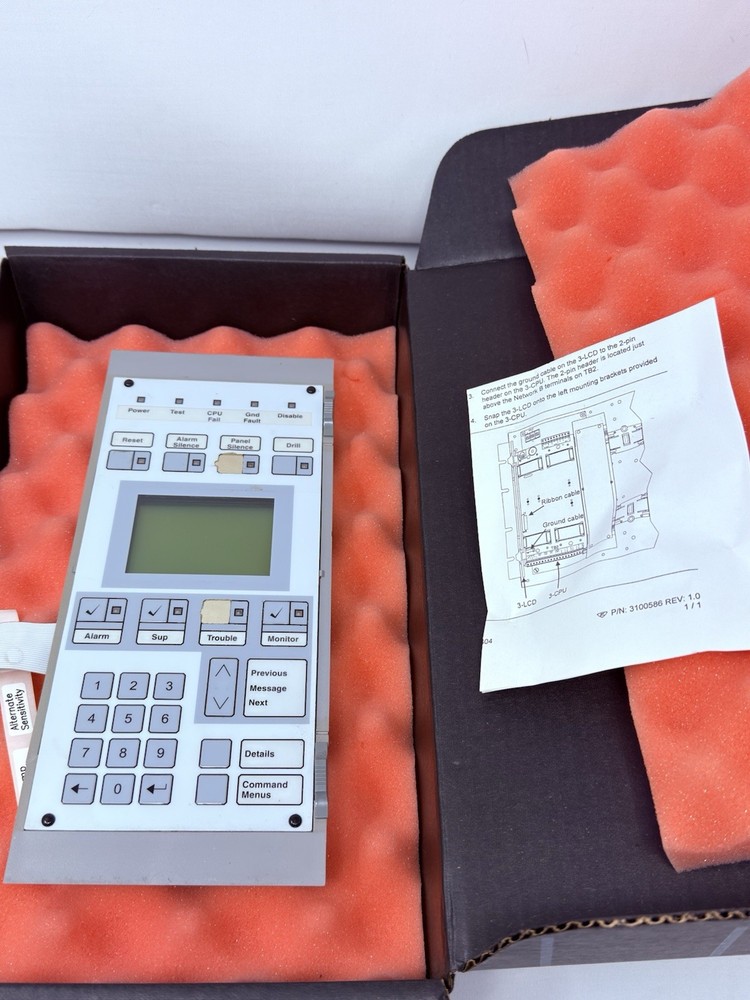 Edwards Systems 3-LCD Main LCD Display Module