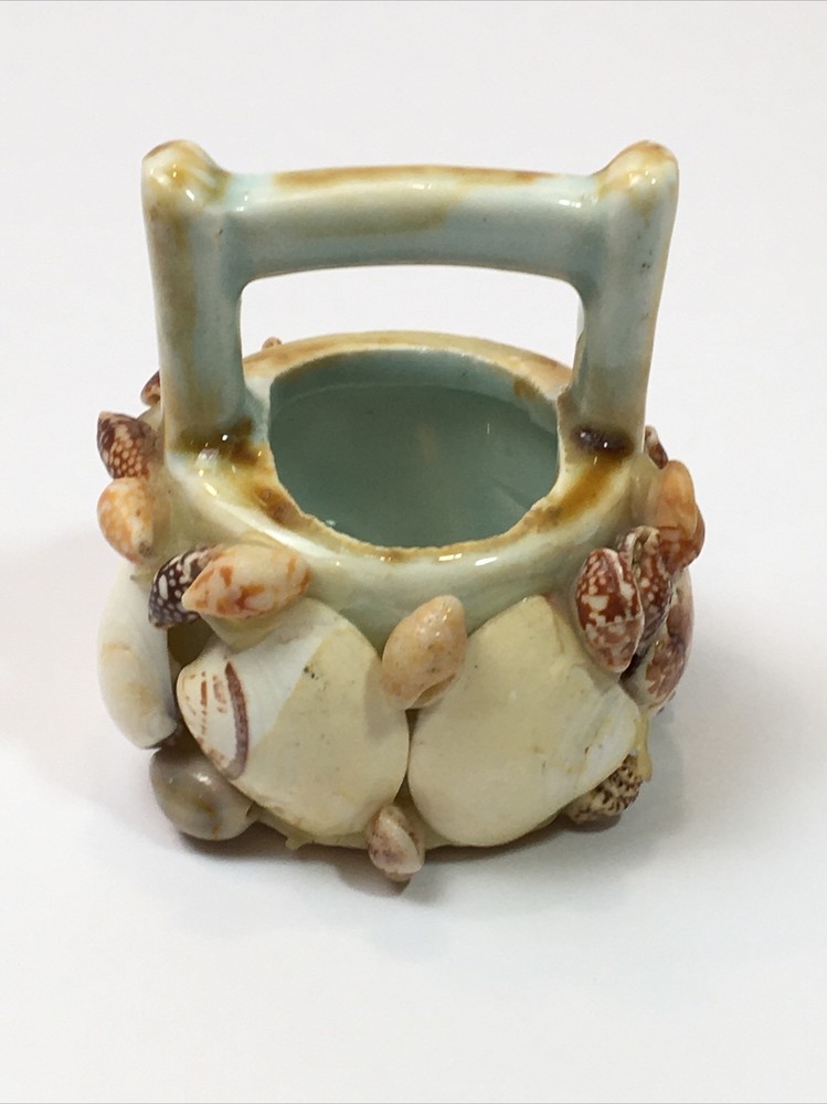Vintage Carrib Seashell Toothpick Holder Well Style Seashells
