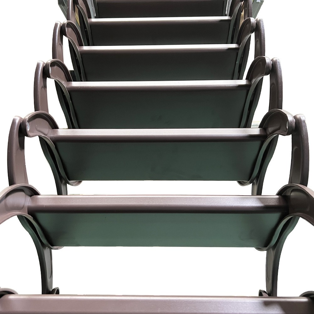 Space-Saving Wall Mounted Retractable Folding Ladder Chocolate for Narrow Spaces