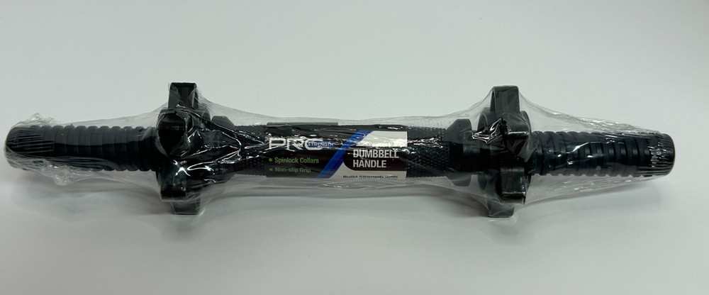 PRO Strength 14 in. Adjustable Spinlock Home Gym Dumbbell Handle New