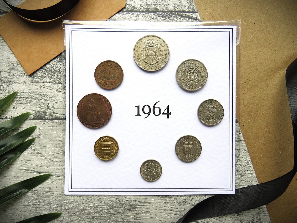 1964 Mounted Presentation Gift Coin Set