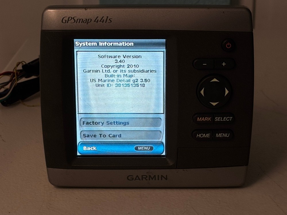 Garmin GPSMAP 441s Chartplotter Sounder