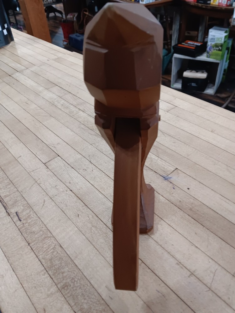 Vintage Black Walnut German Carved Lever Nutcracker