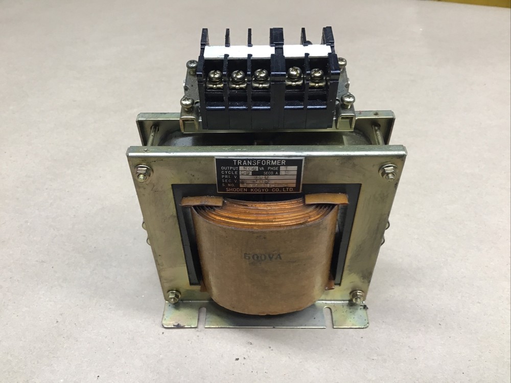 SHODEN 1 PH 500 VA OPEN FRAME CONTROL TRANSFORMER #57C20PR4