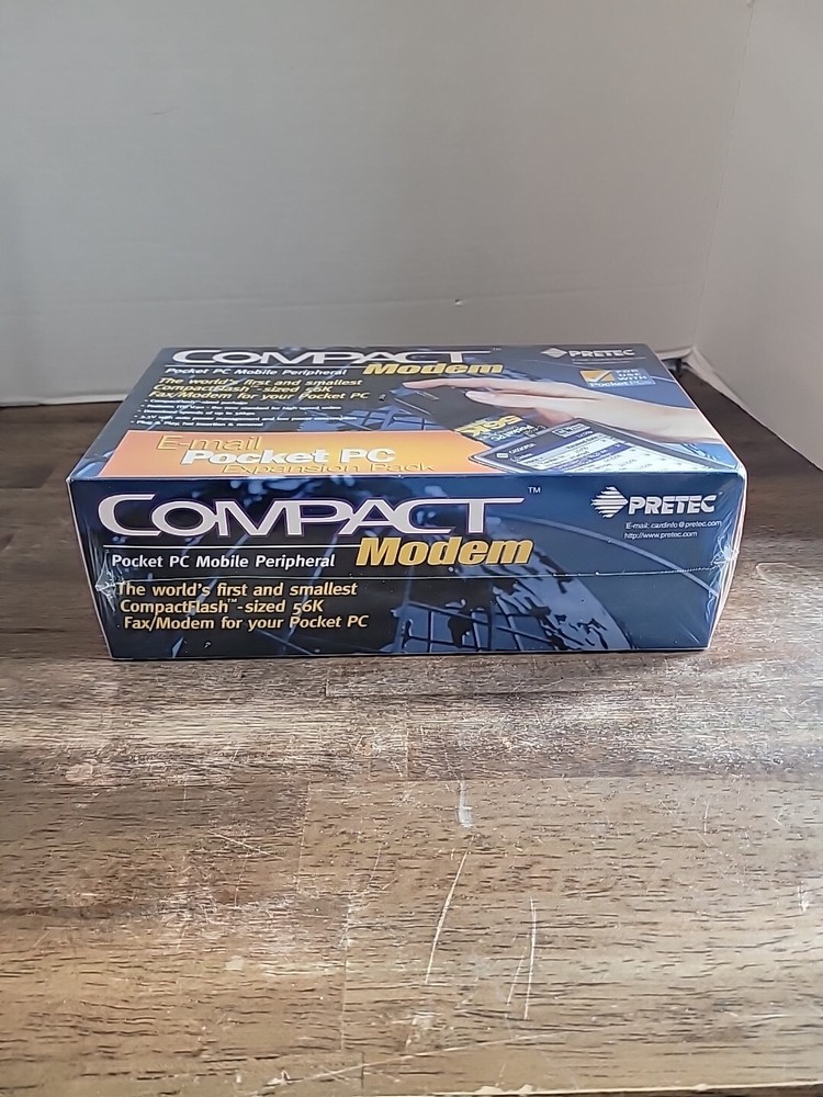 NOS Pretec Compact Modem Pocket Pc Peripheral Email Pocket Pc Expansion Pack...