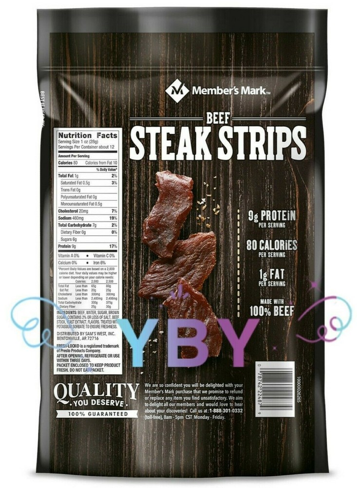 Member's Mark Beef Steak Strip Original Extra Thick Cut 12 oz
