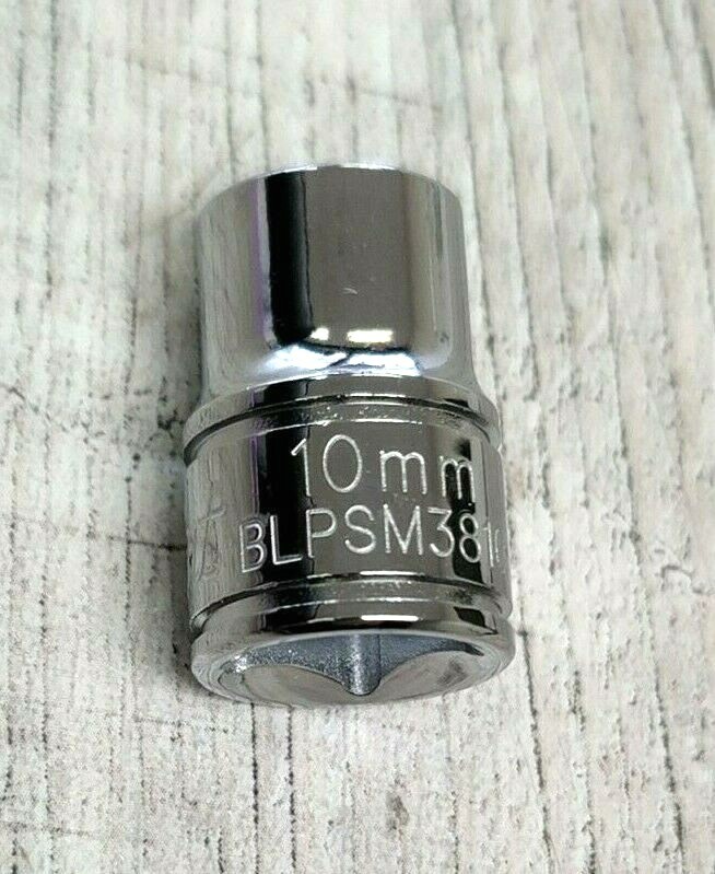 New Blue Point ™ Tools 10mm 3/8" 6pt Shallow Chrome Socket BLPSM3810