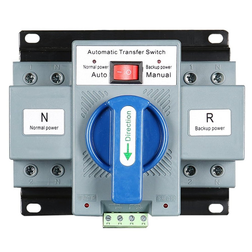 AC110V 63A 2P Automatic Transfer Switch Solar ATS Generator Dual Power Change...