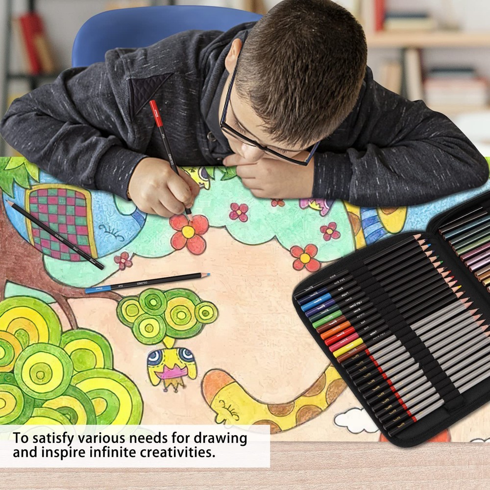 Tioucd 73 Pcs Drawing Kit – Professional Art Supplies Medium, Multicolor