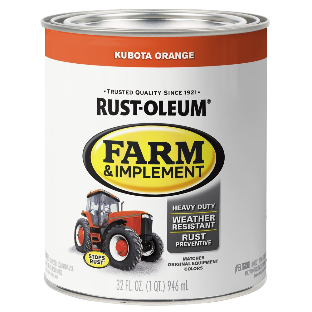 Specialty Gloss Farm & Implement Orange Paint Rust & Harsh Protection 1 Qt 2Pack