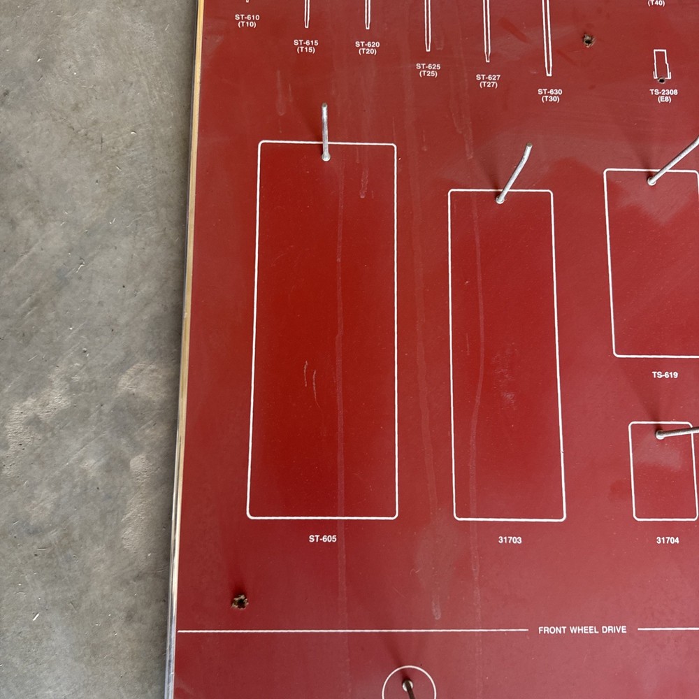 Vintage Black Hawk Hand Tools Display Advertisement Board DBD-18A