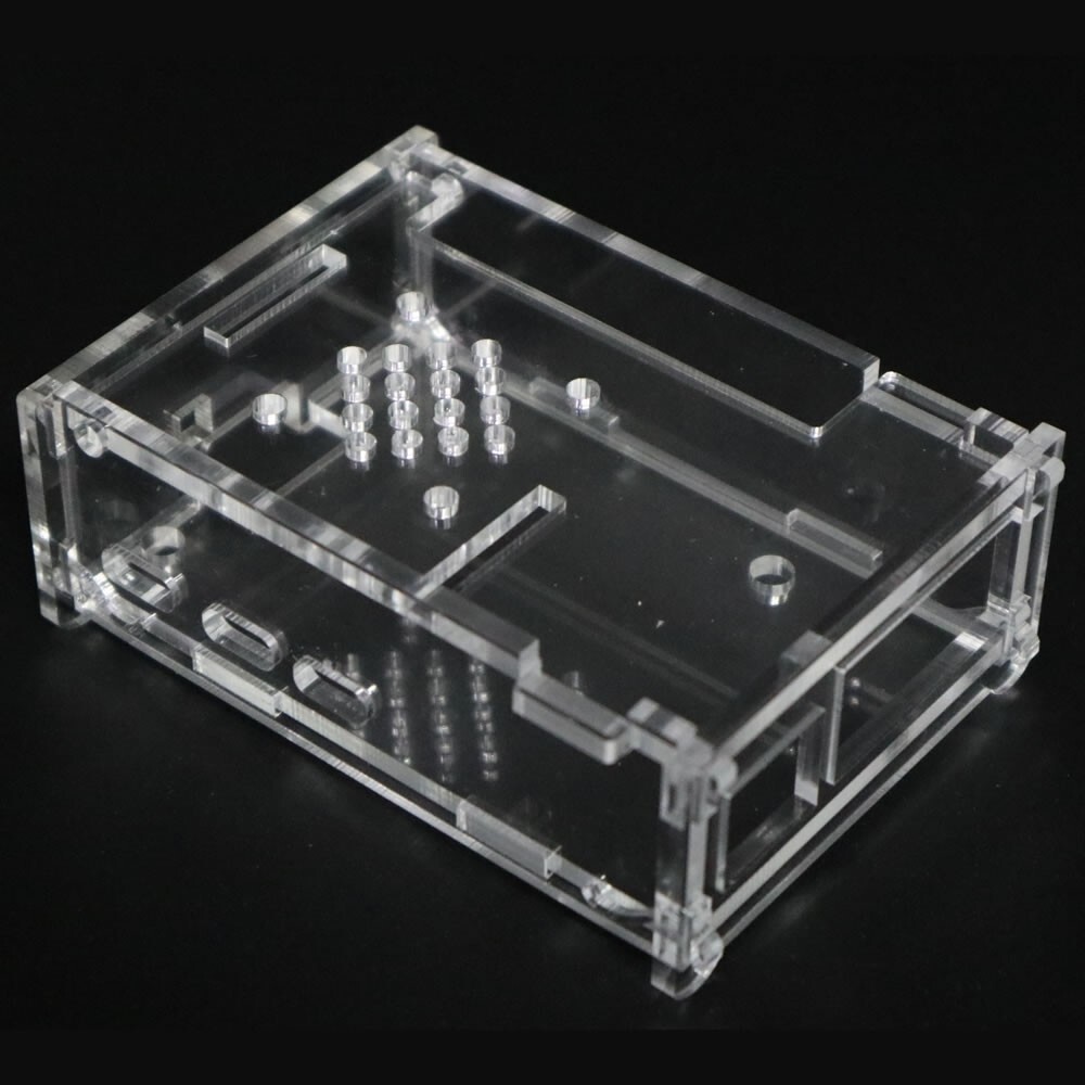 No Screws Clear Acrylic Case Enclosure Box For Raspberry Pi 5