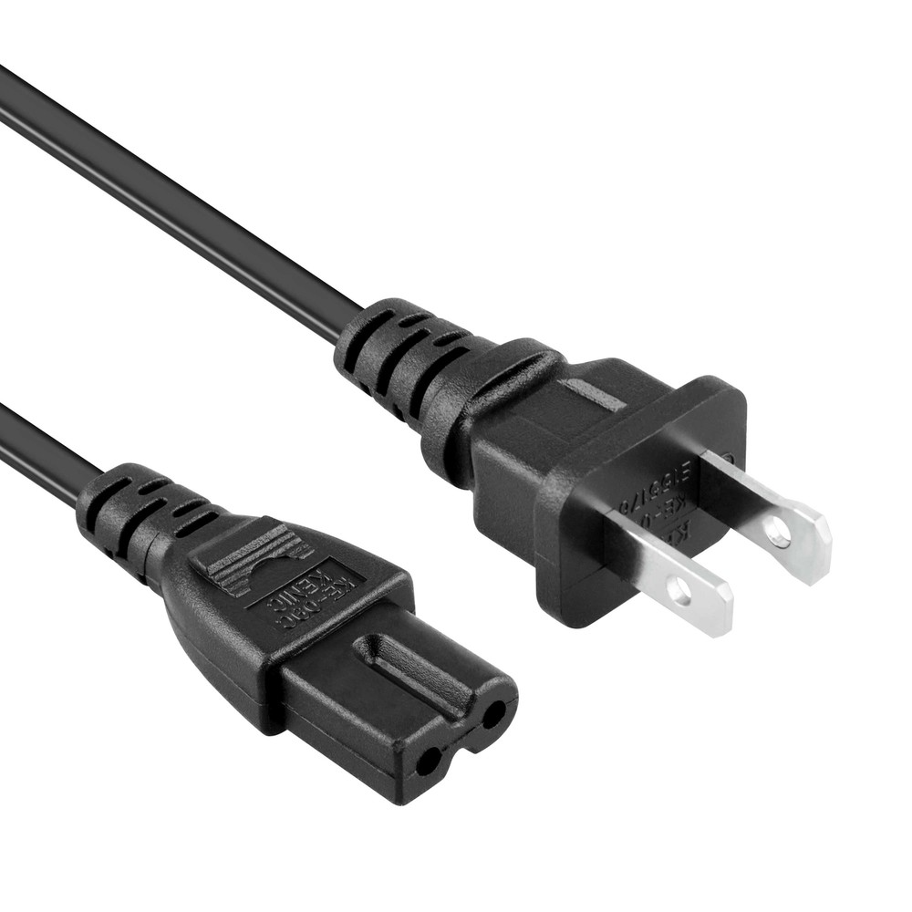 6ft AC Power Cord Cable For Vizio E320i-A2 E320I-B1 E320I-B2 2-Prong Wire Lead