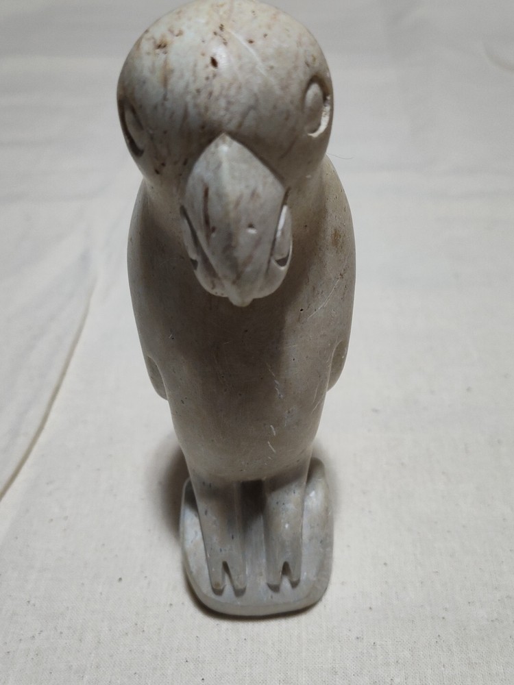 Carved Limestone Parrot Figure B19