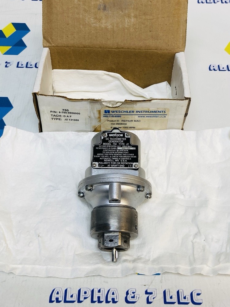 WESTCON 750 Type J2 – DC Tachometer Generator