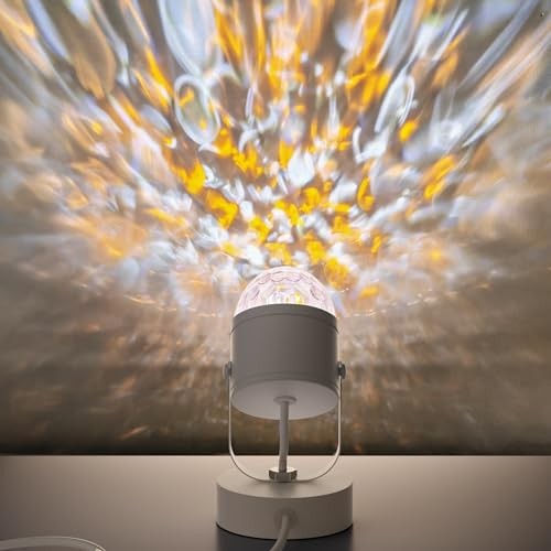 Plug in Dynamic Ocean Wave Table Lamp Water Ripple Night Light Modern