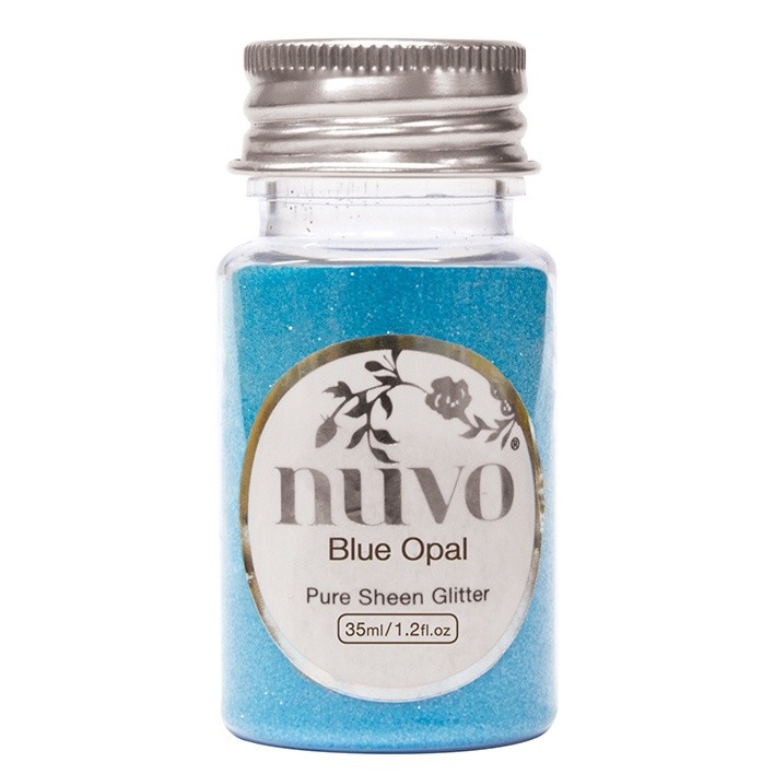Nuvo Pure Sheen Glitter 1oz-Blue Opal