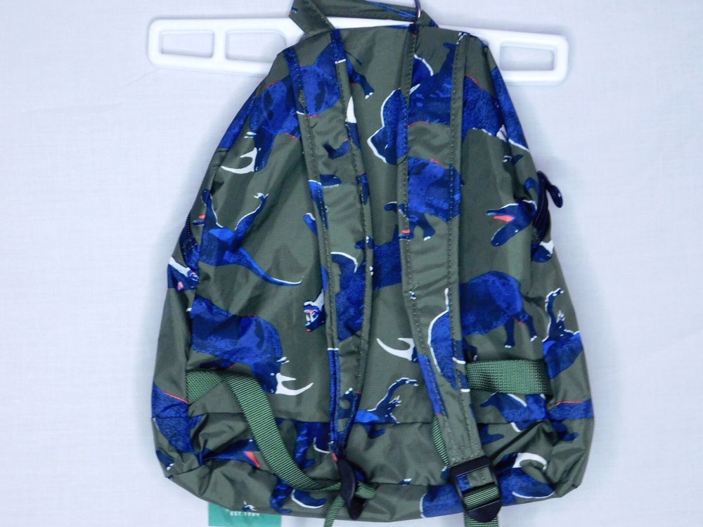 Joules Boys Discoverer Adjustable Backpack Green Beasts