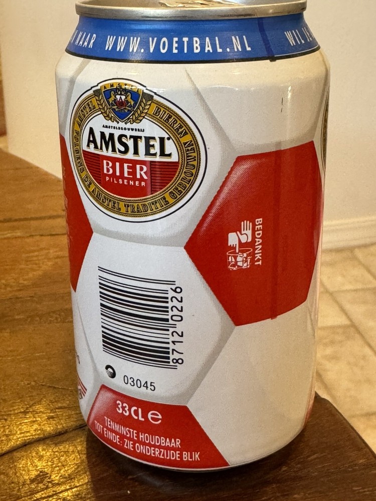Amstel Bier USFA Champions League schedule - Empty Beer Can Top Opened