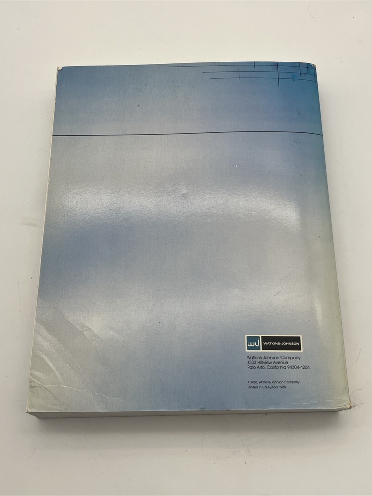RF & Microwave Component Designers Handbook Vintage Computing Sales Catalog 1988