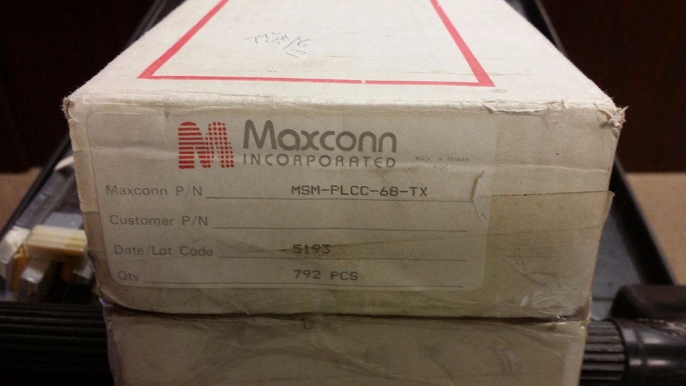 (5 PCS) MSM-PLCC-68-TX MAXCONN 68 PIN PLCC SOCKET SMD