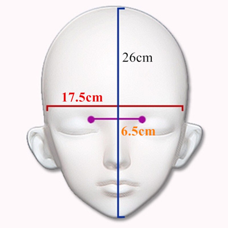 KnowU Half Head Shell Headgear BJD Anime Face For Cosplay Simulation Make-up