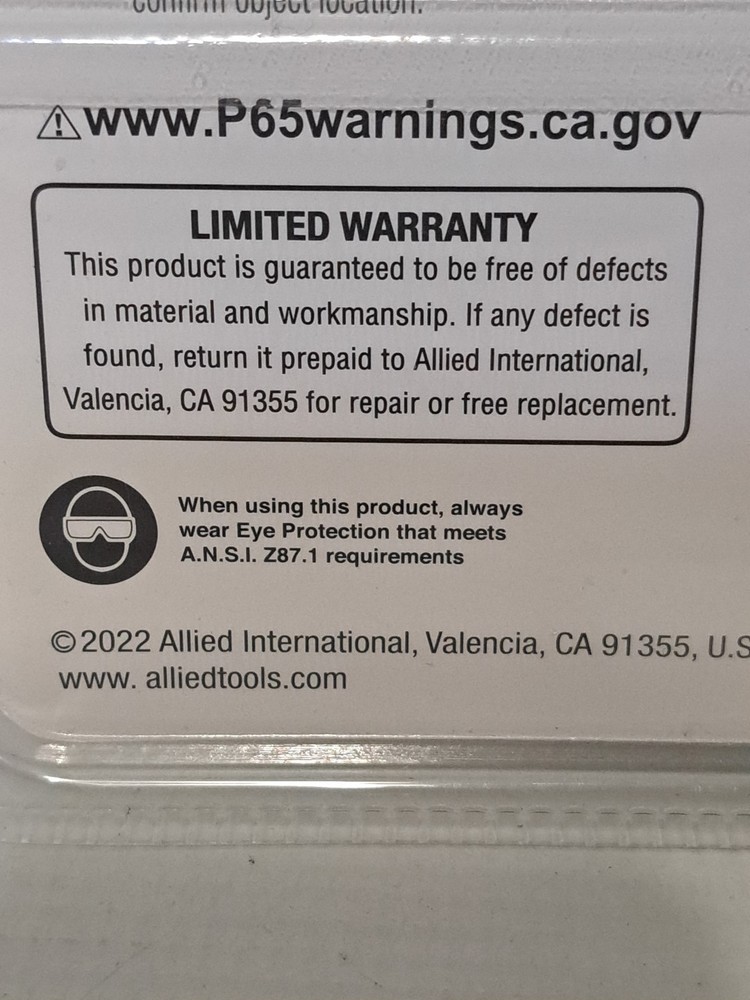 Project Partners Electronic Stud Finder Brand New