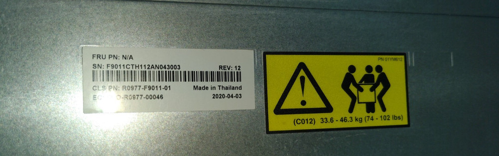 Quantum F2000 Storage Node 90604511 F2000 Tested NO HDD/SSD/CPU/CADDYS OPEN BOX