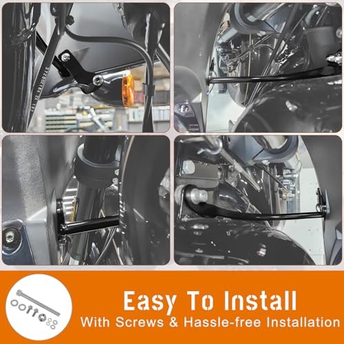 Motorcycle Front Frame—Fairing Support Bar—Windshield Lower Light Bracket