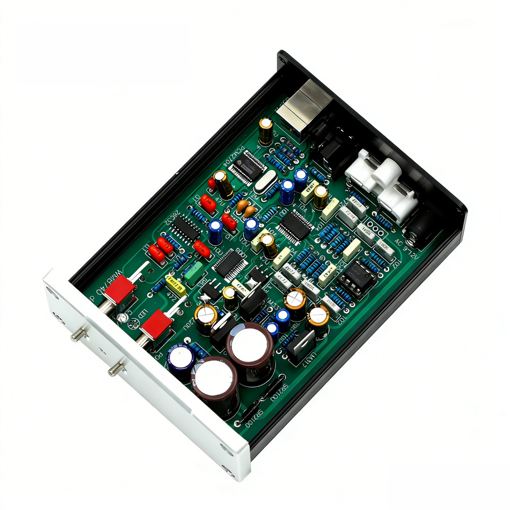 HiFi Wolfson WM8740+DIR9001+PCM2704 USB DAC Coax/USB Audio Decoder D/A Converter