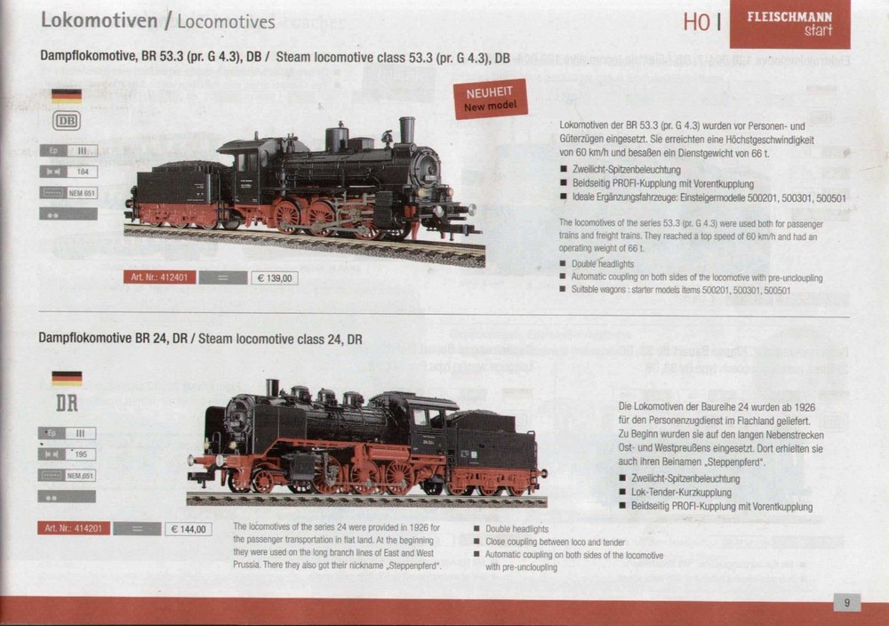 catalog START PROGRAM ROCO FLEISCHMANN 2018 large in detail and technology D E bb