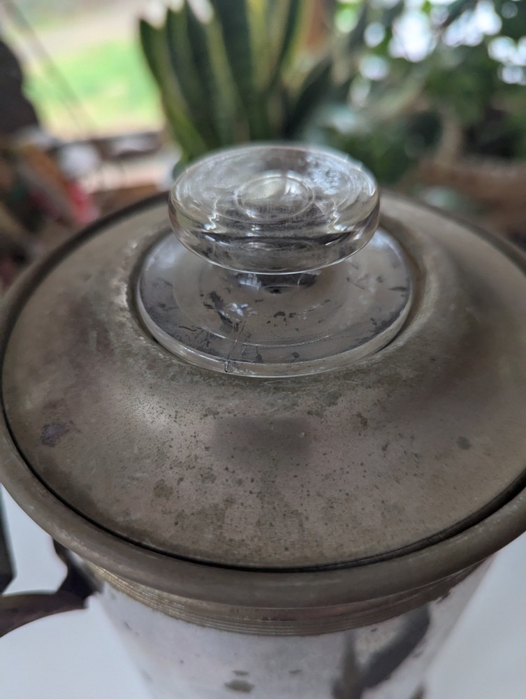 Antique, Victorian style coffee maker with warmer