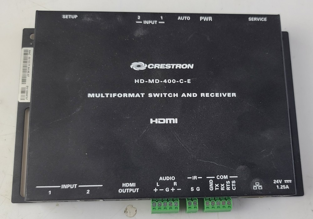Crestron HD-MD-400-C-E HDMI Multiformat Switch And Receiver