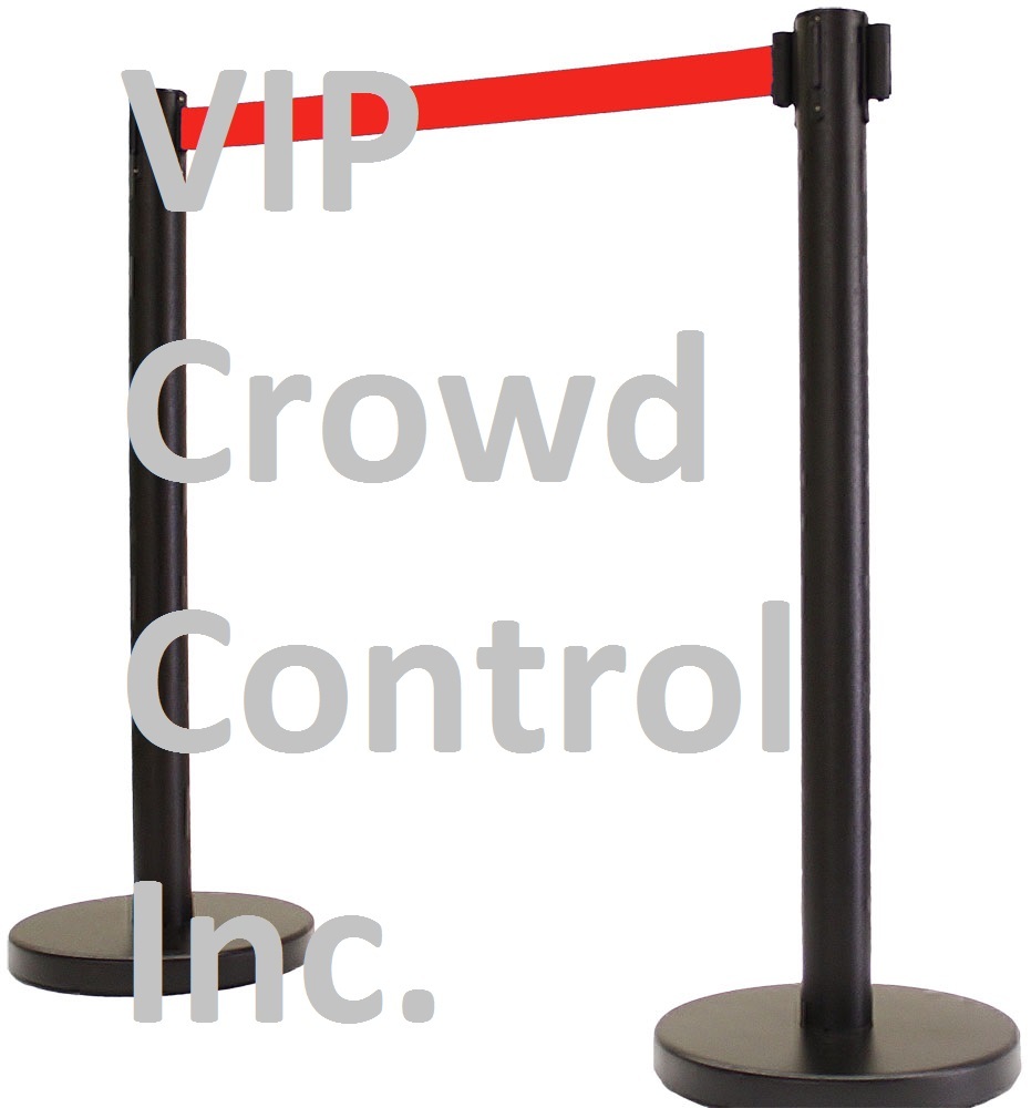 RETRACTABLE BELT STANCHION, 5 PCS COMBO SET, RED BELT