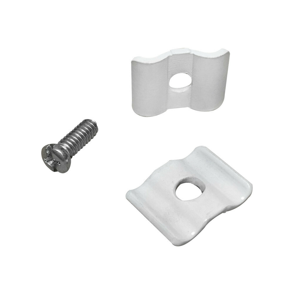 100Pc White Wire Grid Connector Clamp Joiner Panel Cube Storage Clipping Snap On