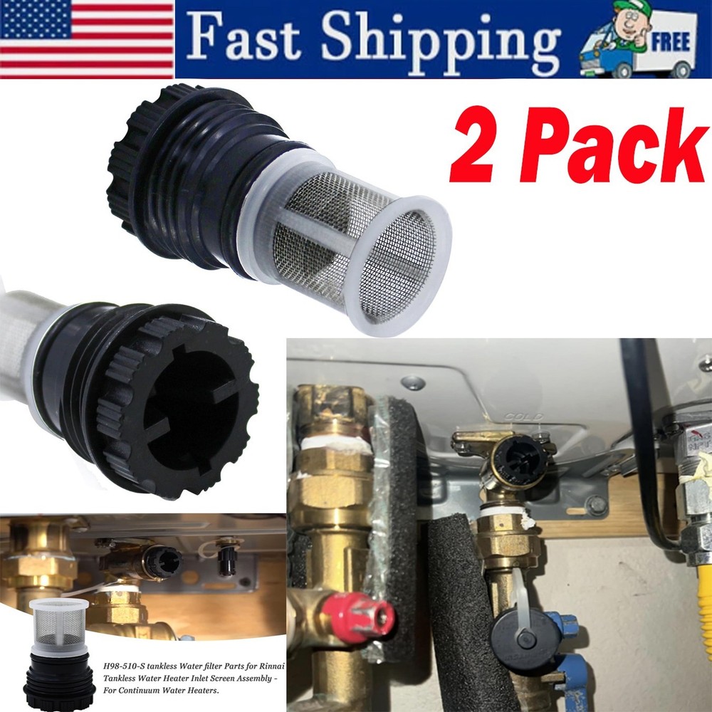 H98-510-S Filter Parts for Rinnai Tankless Water Heater Inlet Screen Assembly 2P