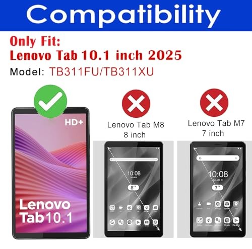 [2 Pack] Screen Protector For Lenovo Tab 10.1 Inch 2025 Release Model: