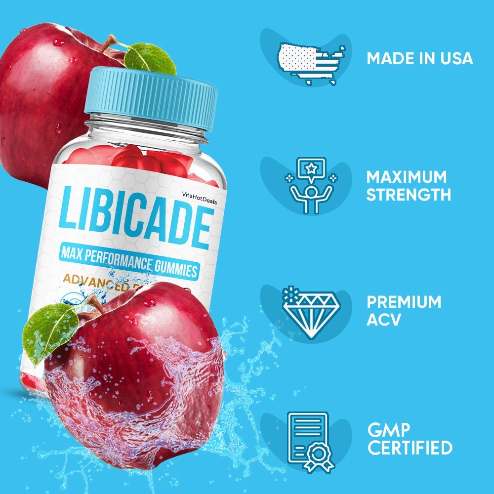 Libicade Gummies, Max Performace, Libi cade Natural Supplement (2 Pack)