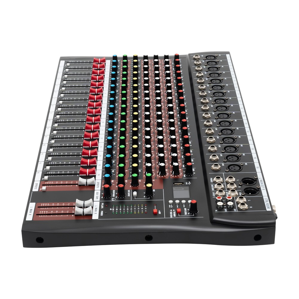 16-Channel Professional Mixer with Bluetooth, DSP & USB Connectivity