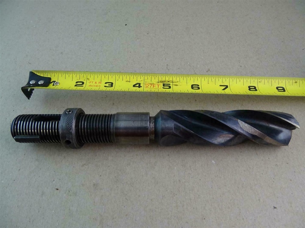 Melcut Tools HSS Threaded Shank , 3-Flute Drill