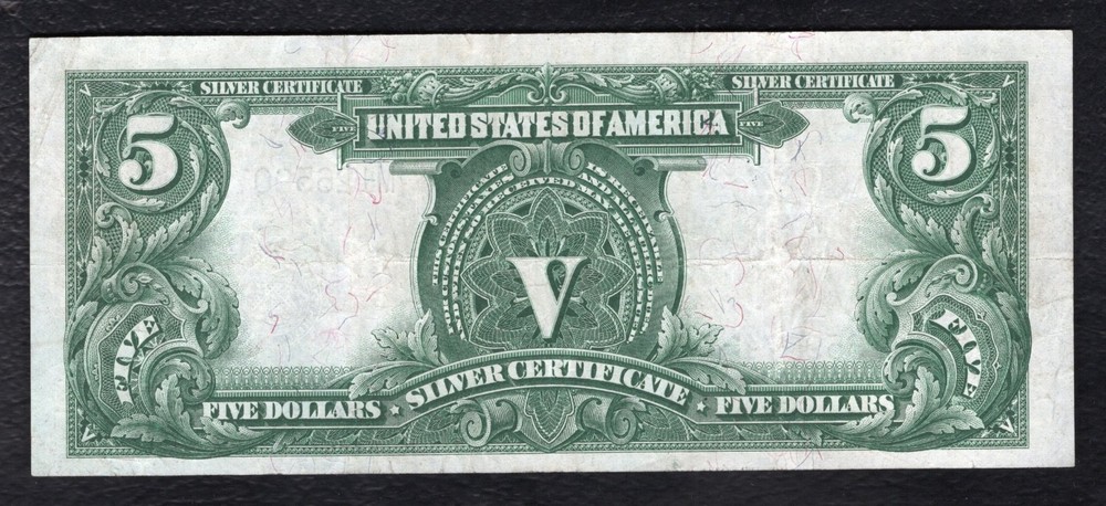 FR. 277 1899 $5 FIVE DOLLARS “CHIEF” SILVER CERTIFICATE NOTE EXTREMELY FINE