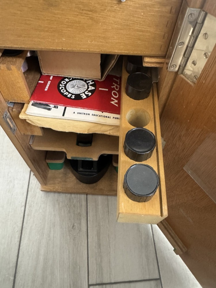 UNITRON BMLU Phase Microscope 15X Binocular Upright w/ Accessories