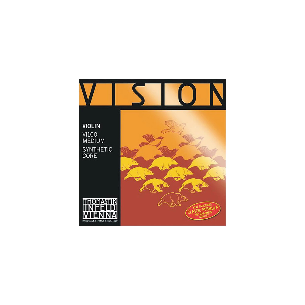 Thomastik Vision 4/4 Violin Strings Medium D, Silver Medium 4/4 Size