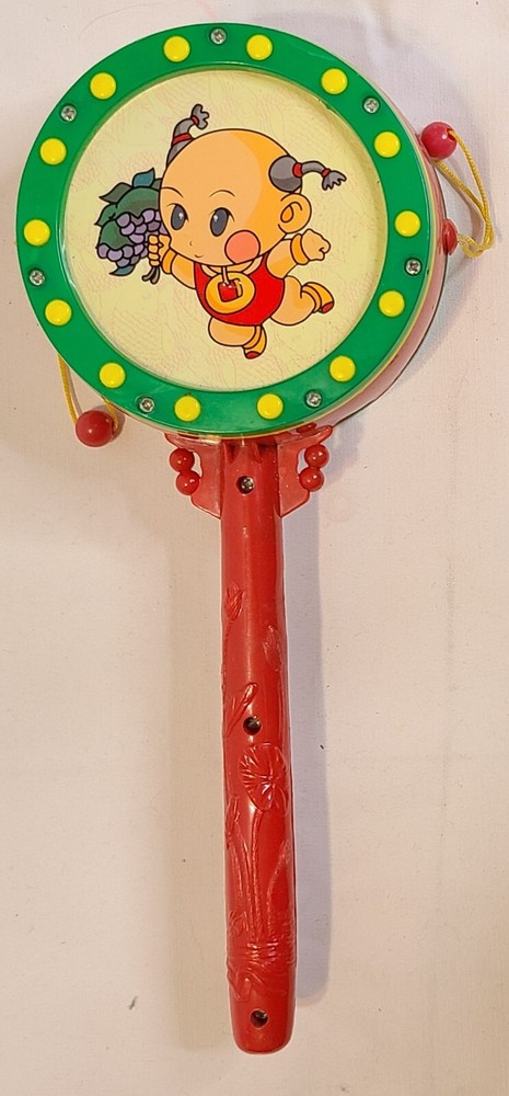 Spindle Hand Drum Chinese Spin Twist Rattle