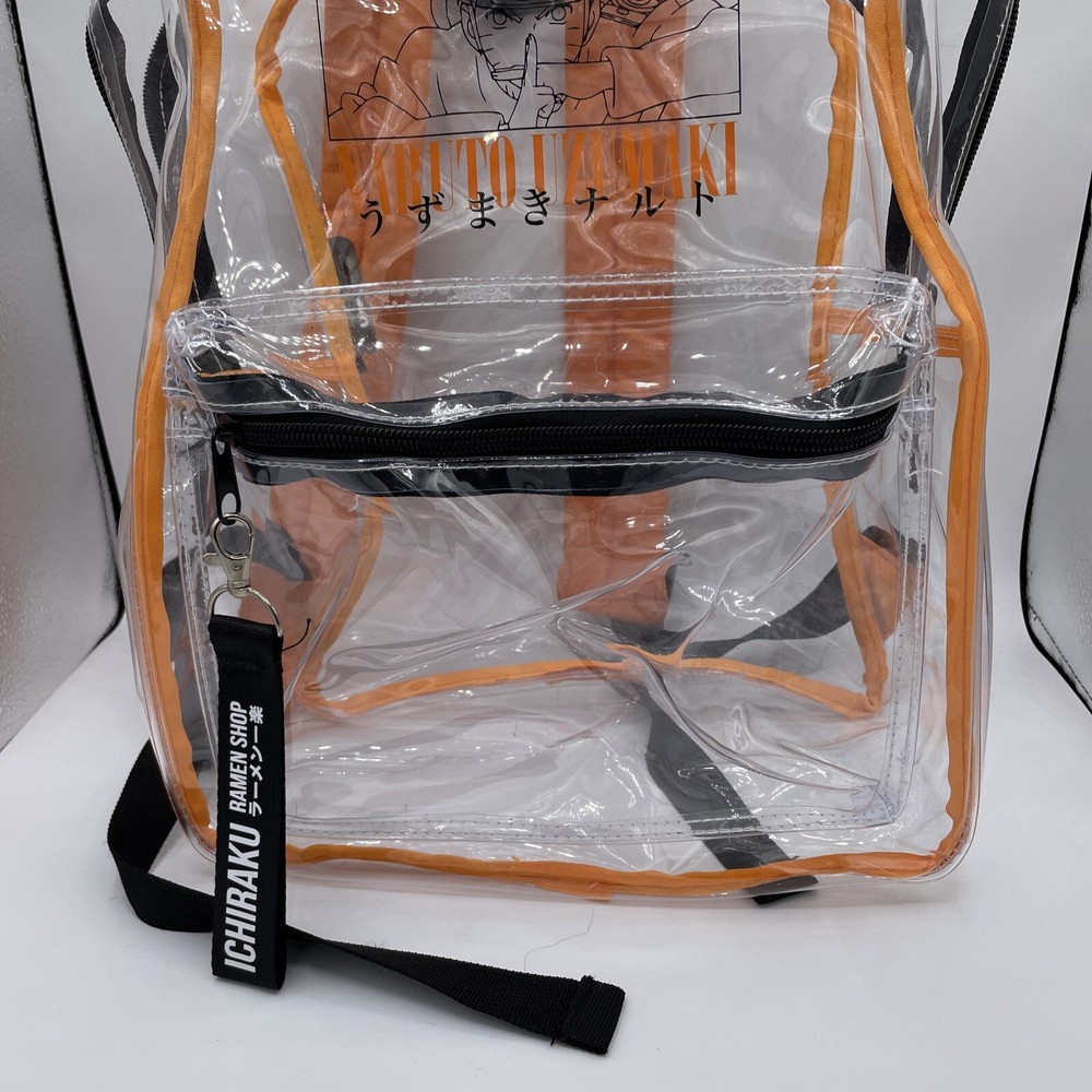 Naruto Shippuden 17” Clear Plastic Backpack