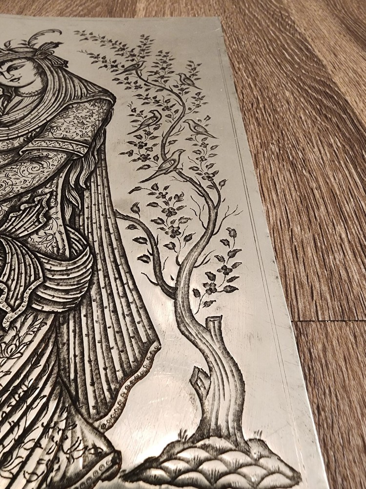 Engraved Copper Indian Artwork