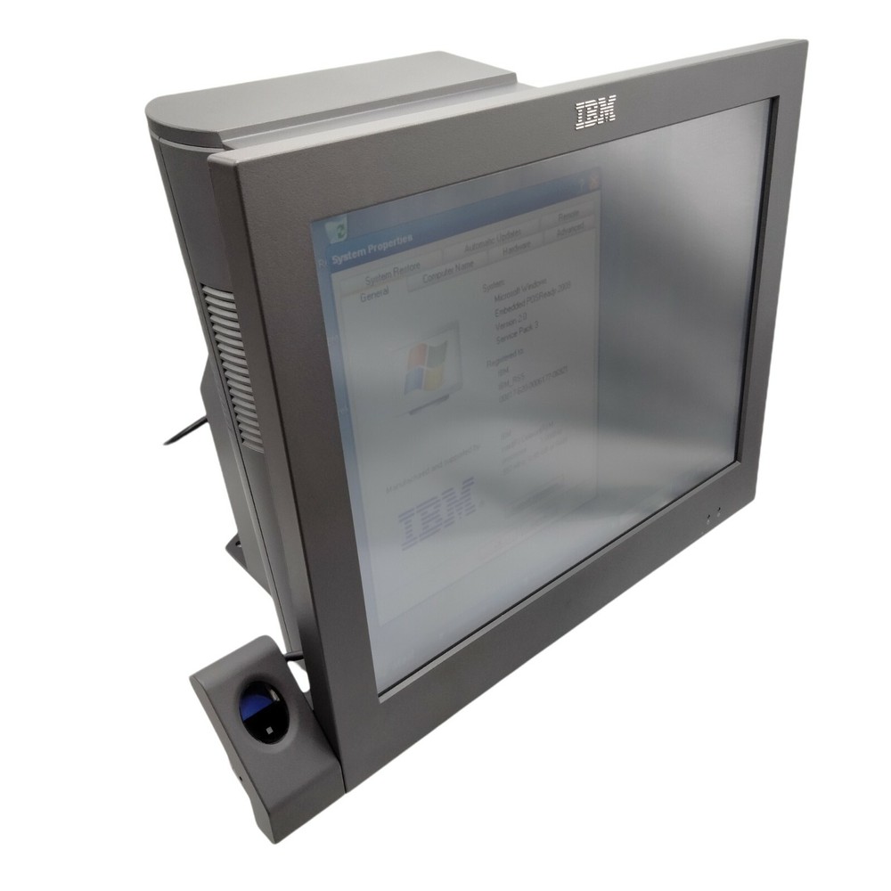 IBM 4852-E26 15" Touchscreen POS Computer Fingerprint Reader Windows POS 2009