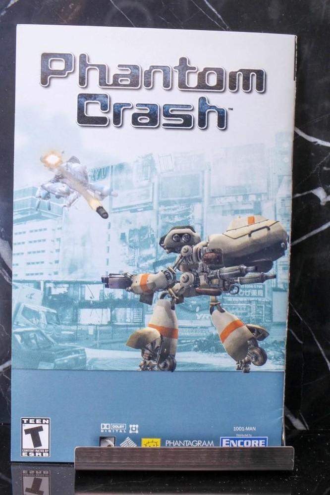 NO GAME- Phantom Crash Authentic Instruction Book Manual Xbox ORIGINAL